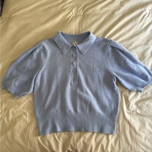 A New Day - Light Blue knitted polo